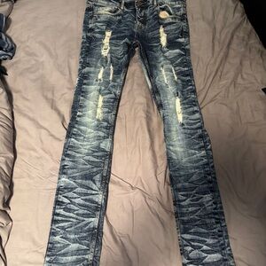Stylish Blue Distressed Men's Jeans